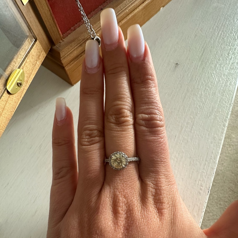 Sterling Silver with CZ